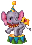 Раскраска Цирковой слон - распечатать бесплатно